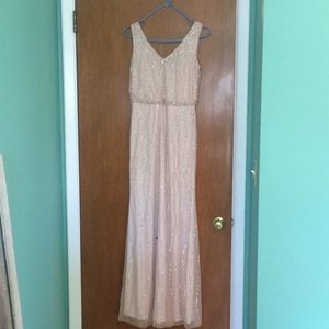 Adrianna Papell dusty rose bridal dress. Worn once